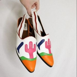 Vintage sling back heels